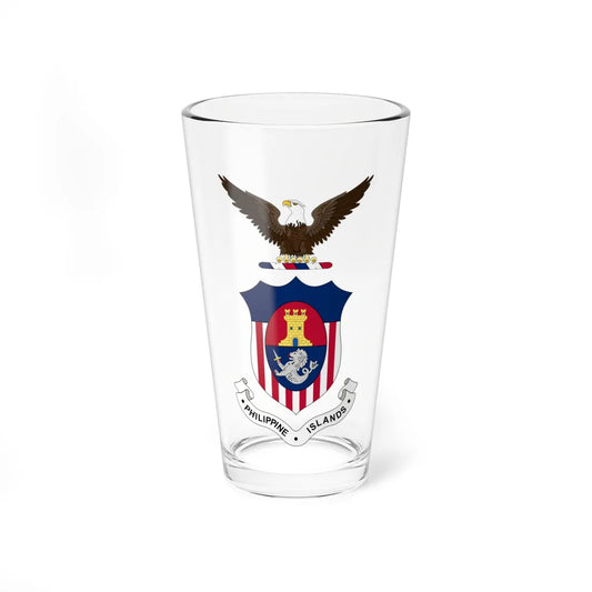Coat of arms of the Philippines 1905-1935 (Philippines) (Coat of Arms) Pint Glass 16oz 16oz - Go Mug Yourself