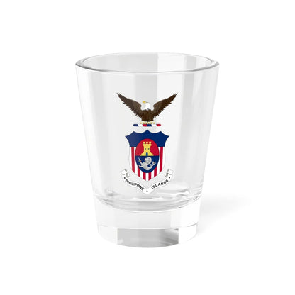 Coat of arms of the Philippines 1905-1935 (Philippines) (Coat of Arms) Shot Glass 1.5oz 1.5oz - Go Mug Yourself