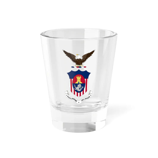 Coat of arms of the Philippines 1905-1935 (Philippines) (Coat of Arms) Shot Glass 1.5oz 1.5oz - Go Mug Yourself