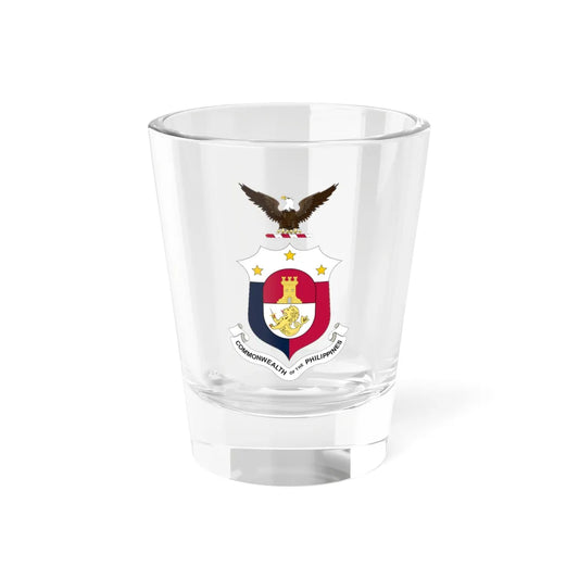 Coat of arms of the Philippines 1935-1940 19411946 (Philippines) (Coat of Arms) Shot Glass 1.5oz 1.5oz - Go Mug Yourself