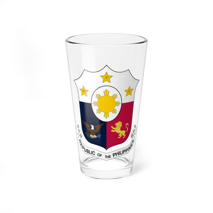 Coat of arms of the Philippines 1946-1978 19861998 (Philippines) (Coat of Arms) Pint Glass 16oz 16oz - Go Mug Yourself