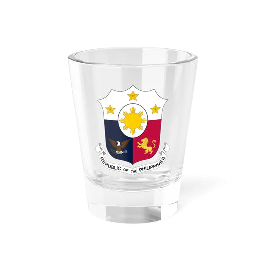 Coat of arms of the Philippines 1946-1978 19861998 (Philippines) (Coat of Arms) Shot Glass 1.5oz 1.5oz - Go Mug Yourself
