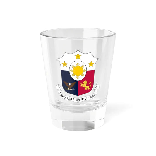 Coat of arms of the Philippines 1970-1978 (Philippines) (Coat of Arms) Shot Glass 1.5oz 1.5oz - Go Mug Yourself