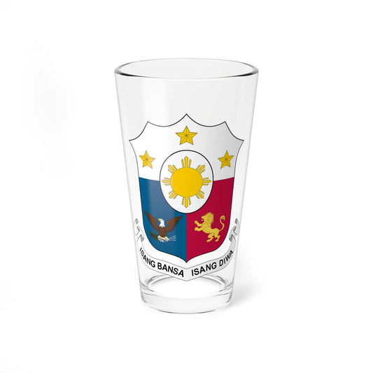 Coat of arms of the Philippines 1985-1986 (Philippines) (Coat of Arms) Pint Glass 16oz 16oz - Go Mug Yourself