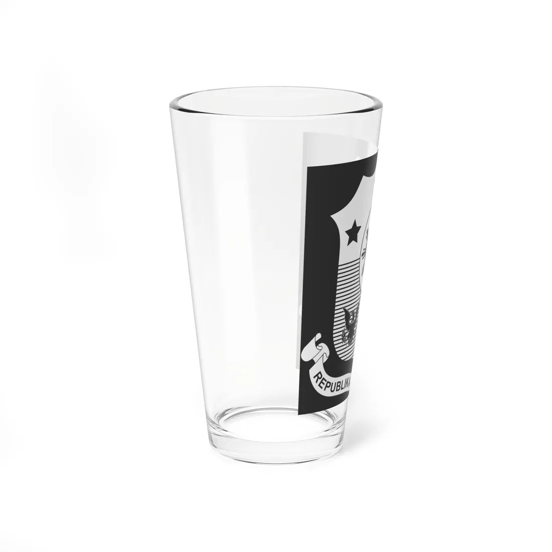 Coat of arms of the Philippines monochrome (Philippines) (Coat of Arms) Pint Glass 16oz - Go Mug Yourself