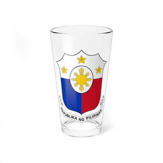 Coat of arms of the Philippines per 1998 Law (Philippines) (Coat of Arms) Pint Glass 16oz 16oz - Go Mug Yourself