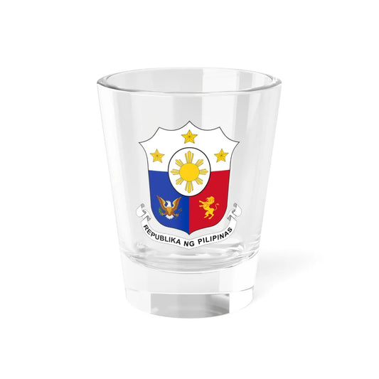 Coat of arms of the Philippines (Philippines) (Coat of Arms) Shot Glass 1.5oz 1.5oz - Go Mug Yourself
