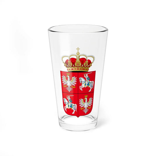 Coat of Arms of the PolishLithuanian Commonwealth (Lithuania) (Coat of Arms) Pint Glass 16oz 16oz - Go Mug Yourself
