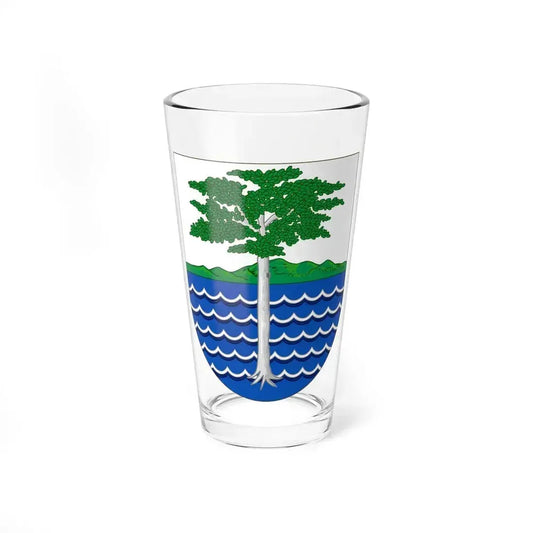 Coat of Arms of the Portuguese and Spanish Guinea - Pint Glass 16oz 16oz - Go Mug Yourself
