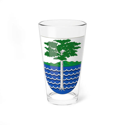 Coat of Arms of the Portuguese and Spanish Guinea (Portugal) (Coat of Arms) Pint Glass 16oz 16oz - Go Mug Yourself