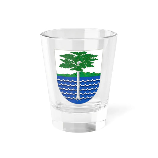 Coat of Arms of the Portuguese and Spanish Guinea (Portugal) (Coat of Arms) Shot Glass 1.5oz 1.5oz - Go Mug Yourself