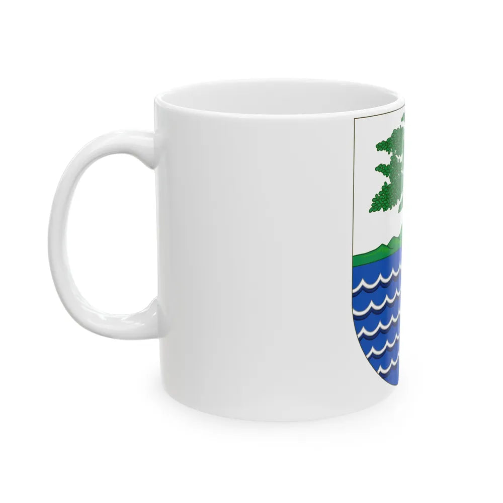 Coat of Arms of the Portuguese and Spanish Guinea - White Coffee Mug-Go Mug Yourself