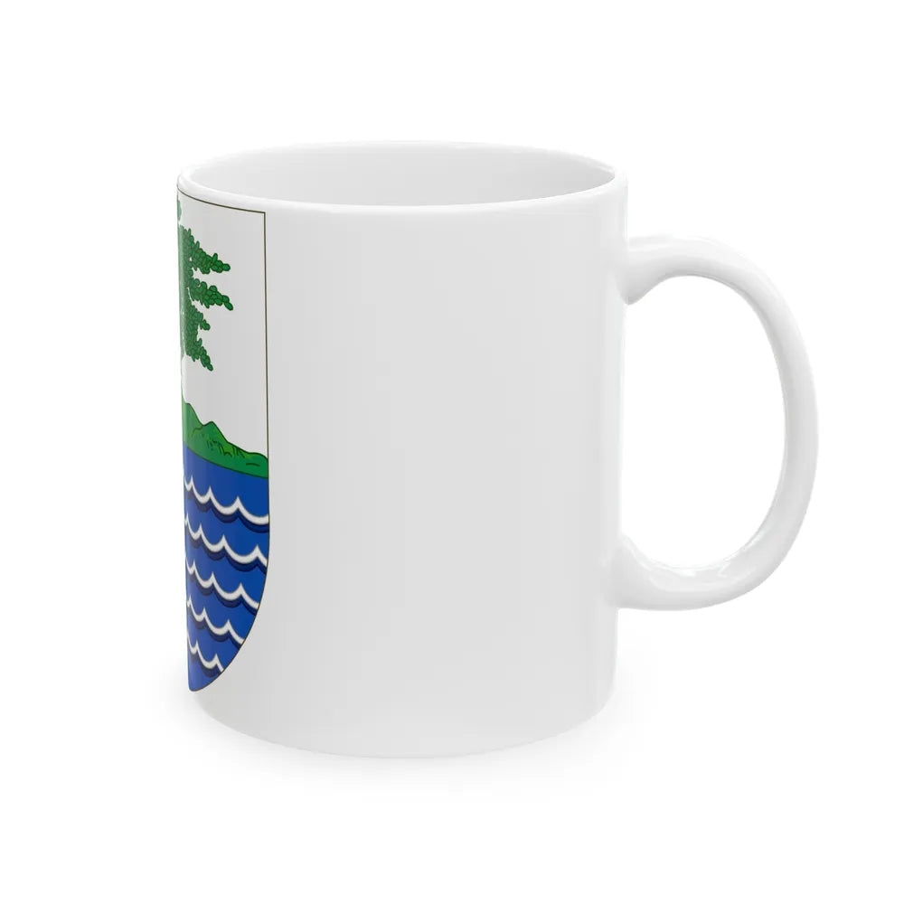 Coat of Arms of the Portuguese and Spanish Guinea - White Coffee Mug-Go Mug Yourself