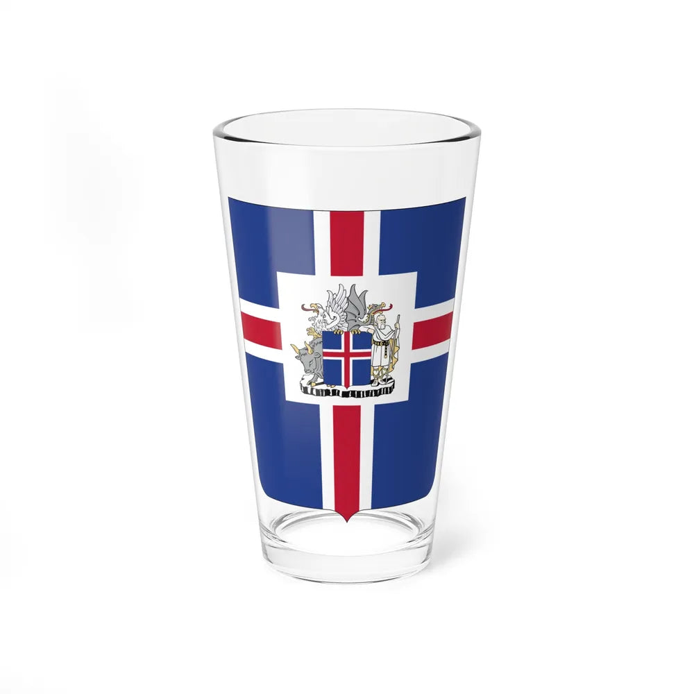 Coat of arms of the President of Iceland - Pint Glass 16oz-16oz-Go Mug Yourself