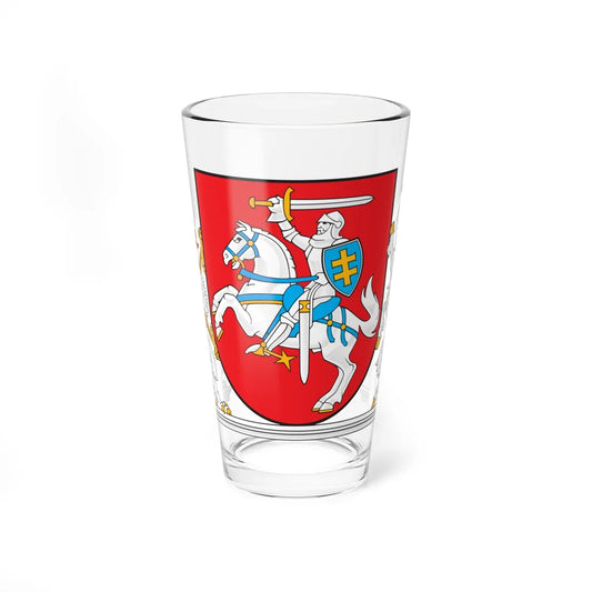 Coat of arms of the President of Lithuania 2 (Lithuania) (Coat of Arms) Pint Glass 16oz 16oz - Go Mug Yourself