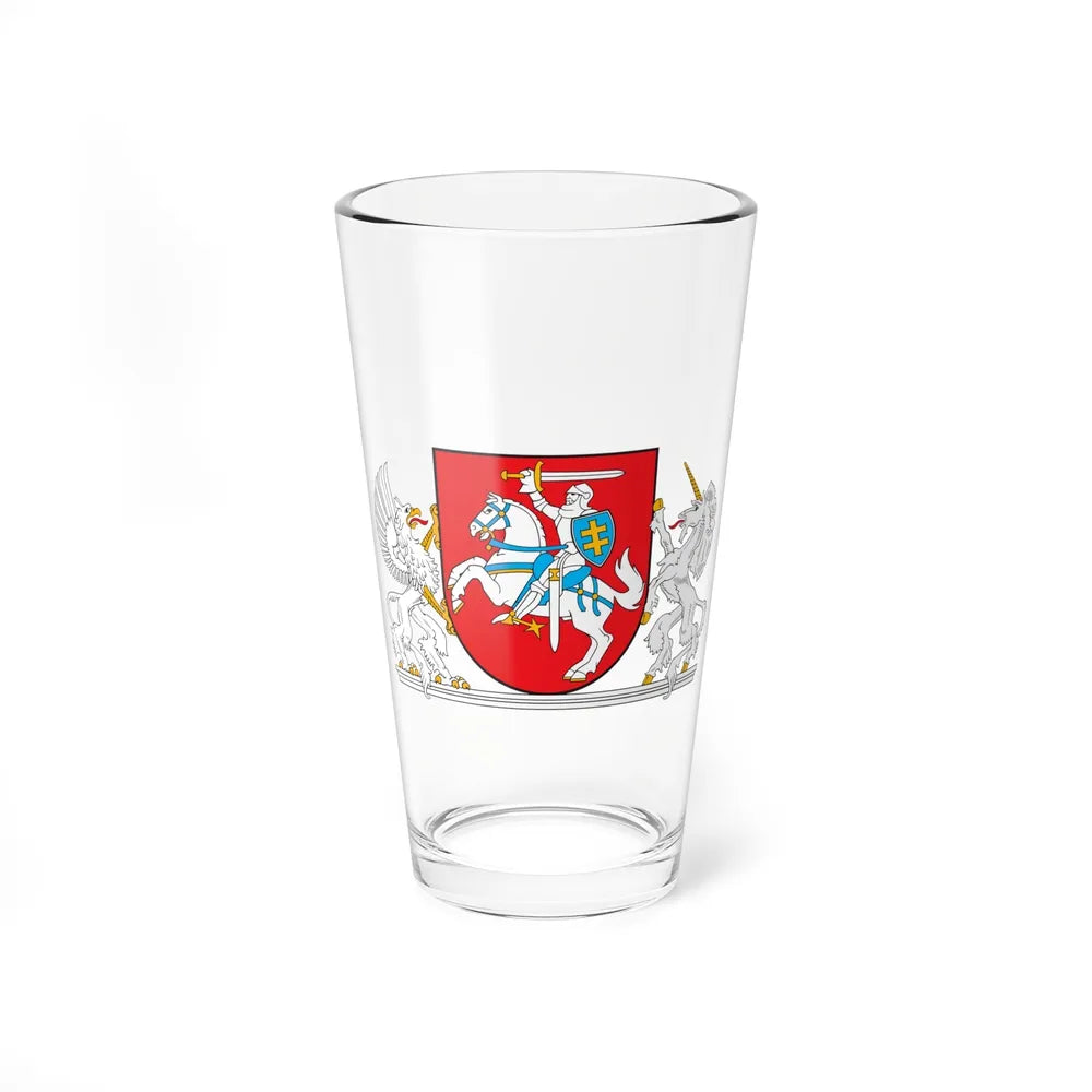 Coat of arms of the President of Lithuania - Pint Glass 16oz-16oz-Go Mug Yourself