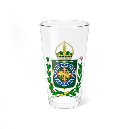 Coat of arms of the Prince Imperial of Brazil (Brazil) (Coat of Arms) Pint Glass 16oz 16oz - Go Mug Yourself