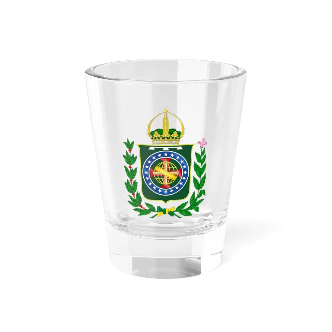 Coat of arms of the Prince Imperial of Brazil (Brazil) (Coat of Arms) Shot Glass 1.5oz 1.5oz - Go Mug Yourself