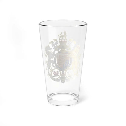 Coat of arms of the Prince of Wales (United Kingdom) (Coat of Arms) Pint Glass 16oz - Go Mug Yourself
