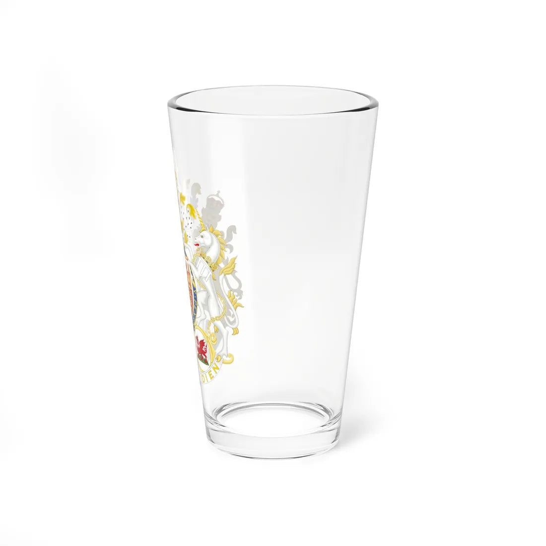 Coat of arms of the Prince of Wales (United Kingdom) (Coat of Arms) Pint Glass 16oz - Go Mug Yourself
