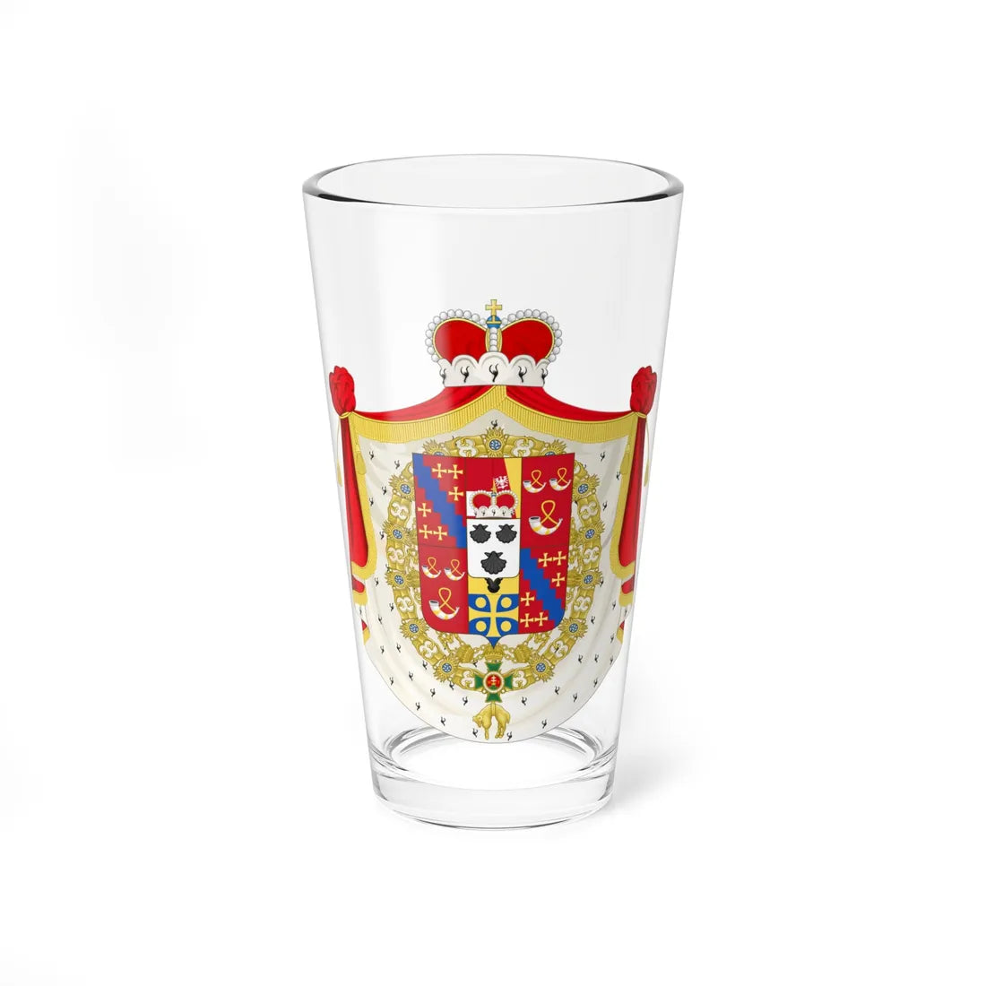 Coat of Arms of the Prince von Metternich-Winneburg (Austria) (Coat of Arms) Pint Glass 16oz 16oz - Go Mug Yourself
