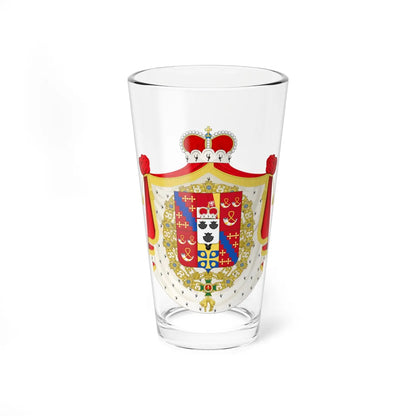 Coat of Arms of the Prince von Metternich-Winneburg (Austria) (Coat of Arms) Pint Glass 16oz 16oz - Go Mug Yourself