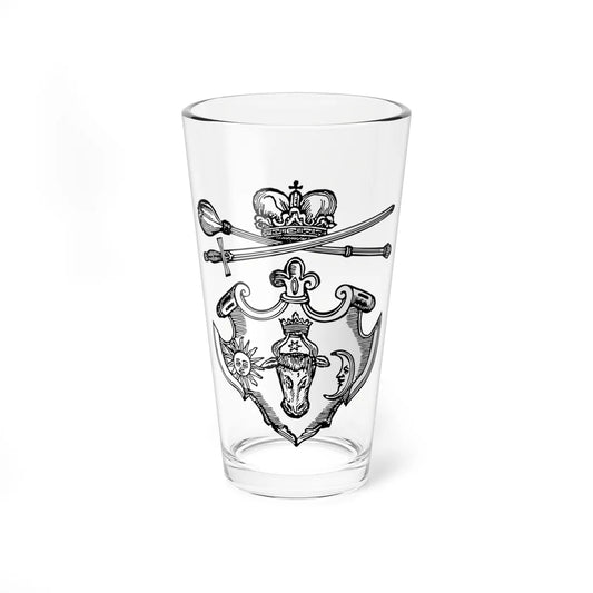 Coat of arms of the Principality of Moldavia 1643 (Moldova) (Coat of Arms) Pint Glass 16oz 16oz - Go Mug Yourself