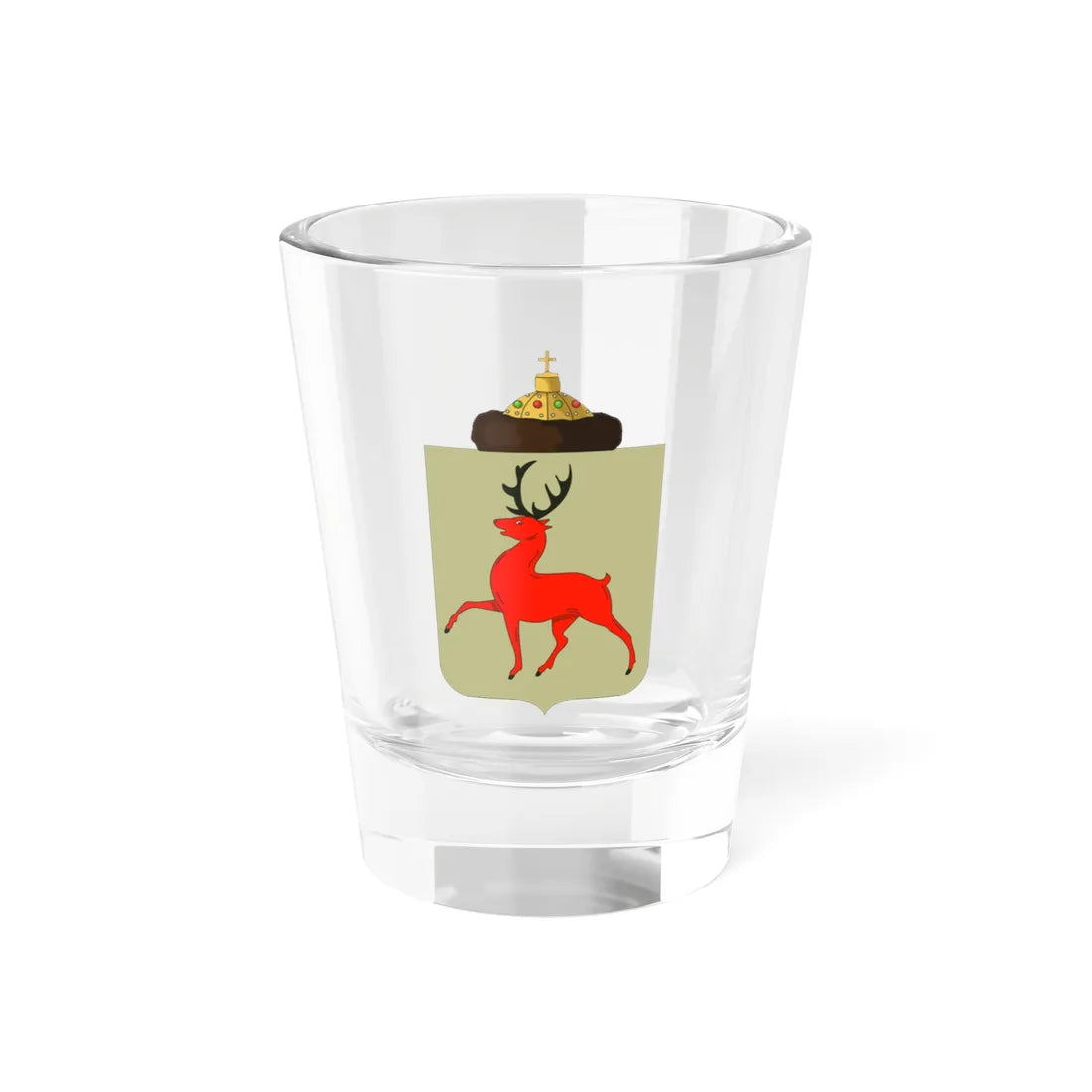 Coat of arms of the Principality of Nizhny Novgorod-Suzdal (Russia) (Coat of Arms) Shot Glass 1.5oz 1.5oz - Go Mug Yourself