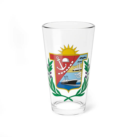 Coat of arms of the province of Ilo Peru (Peru) (Coat of Arms) Pint Glass 16oz 16oz - Go Mug Yourself