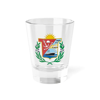 Coat of arms of the province of Ilo Peru (Peru) (Coat of Arms) Shot Glass 1.5oz 1.5oz - Go Mug Yourself