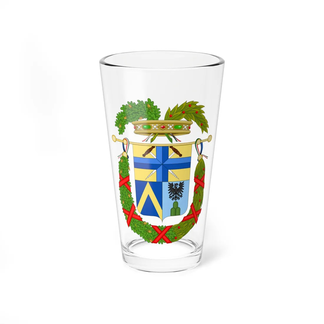 Coat of Arms of the province of Modena until 2006 (Italy) (Coat of Arms) Pint Glass 16oz 16oz - Go Mug Yourself