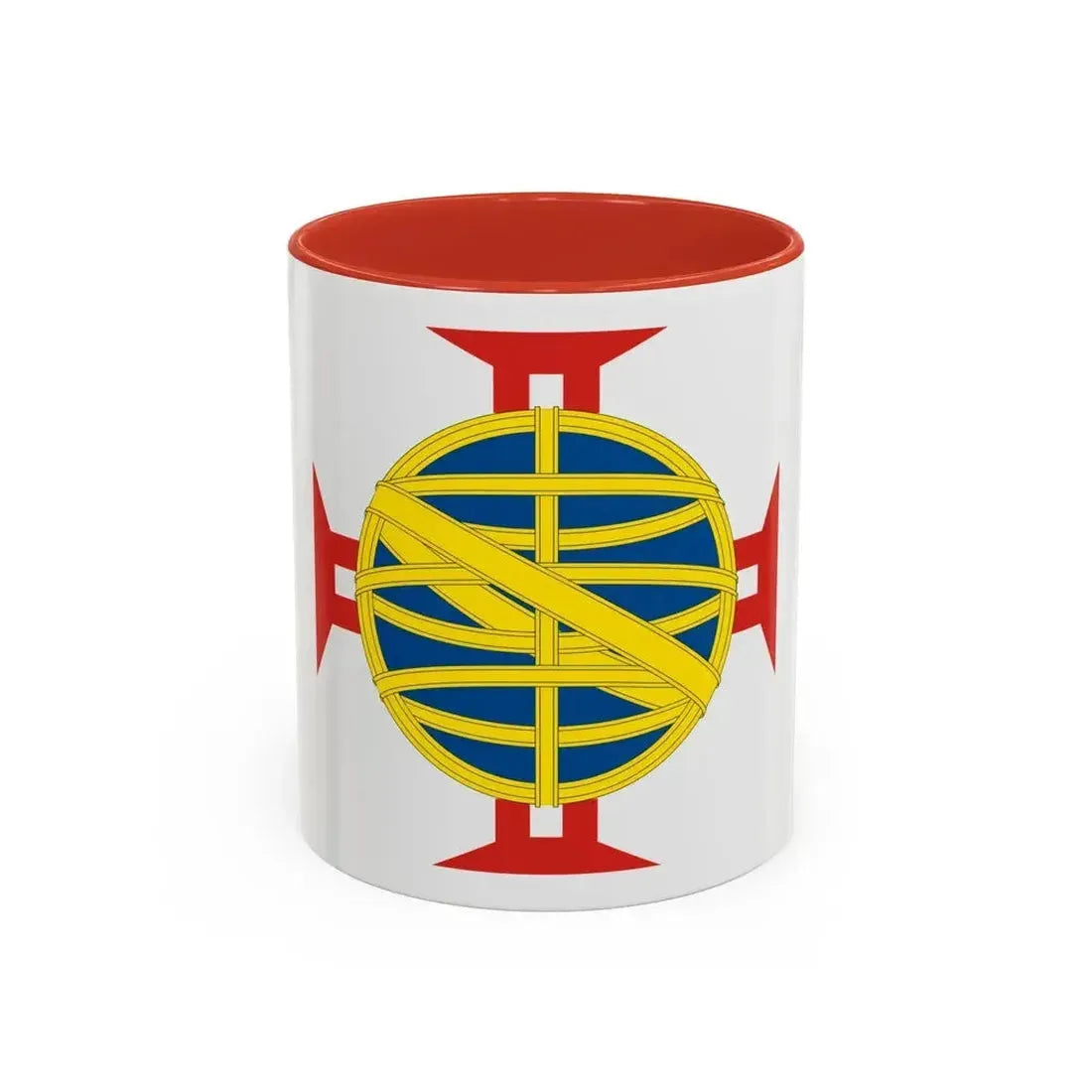 Coat of arms of the Provincia Cisplatina - Accent Coffee Mug 11oz Red - Go Mug Yourself