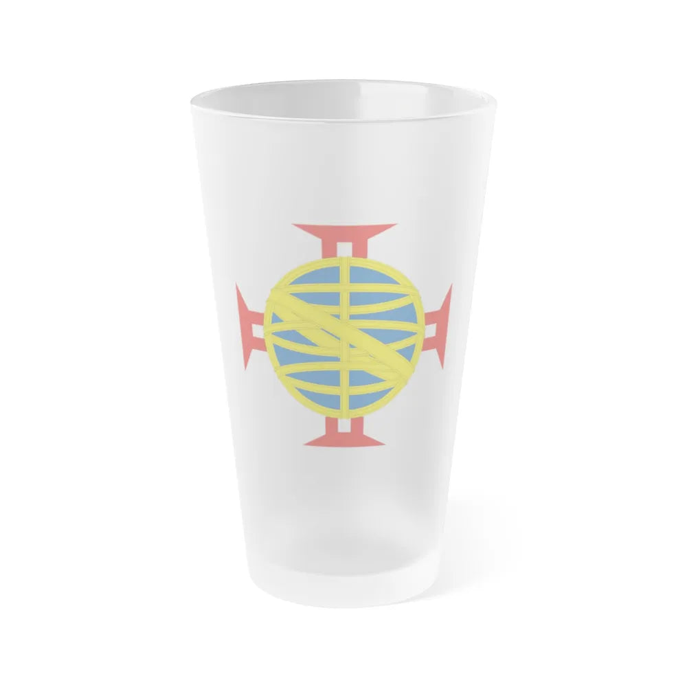 Coat of arms of the Provincia Cisplatina - Frosted Pint Glass 16oz-Go Mug Yourself