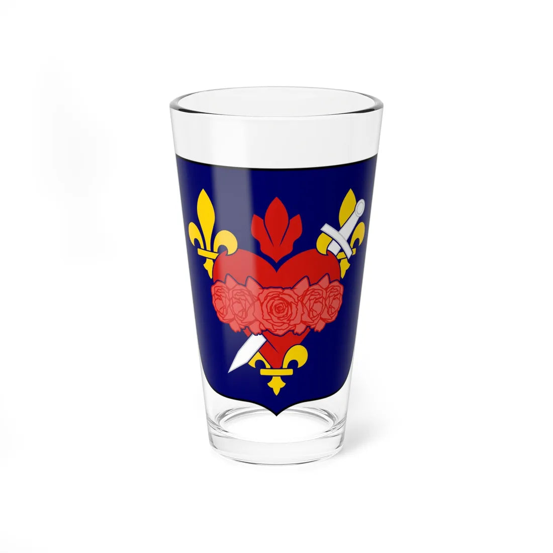 Coat of arms of the Provisional Government of Saskatchewan (Canada) (Coat of Arms) Pint Glass 16oz 16oz - Go Mug Yourself
