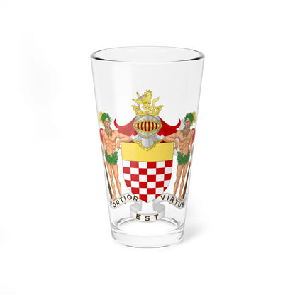 Coat of Arms of the Redivo family (Italy) (Coat of Arms) Pint Glass 16oz 16oz - Go Mug Yourself