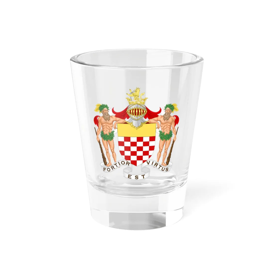 Coat of Arms of the Redivo family (Italy) (Coat of Arms) Shot Glass 1.5oz 1.5oz - Go Mug Yourself