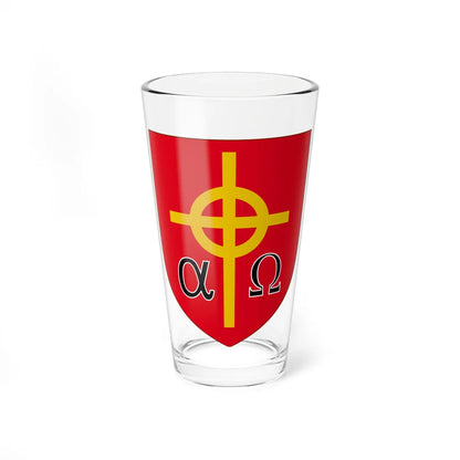 Coat of Arms of the Reformed Anglican Church in Brazil (Brazil) (Coat of Arms) Pint Glass 16oz 16oz - Go Mug Yourself
