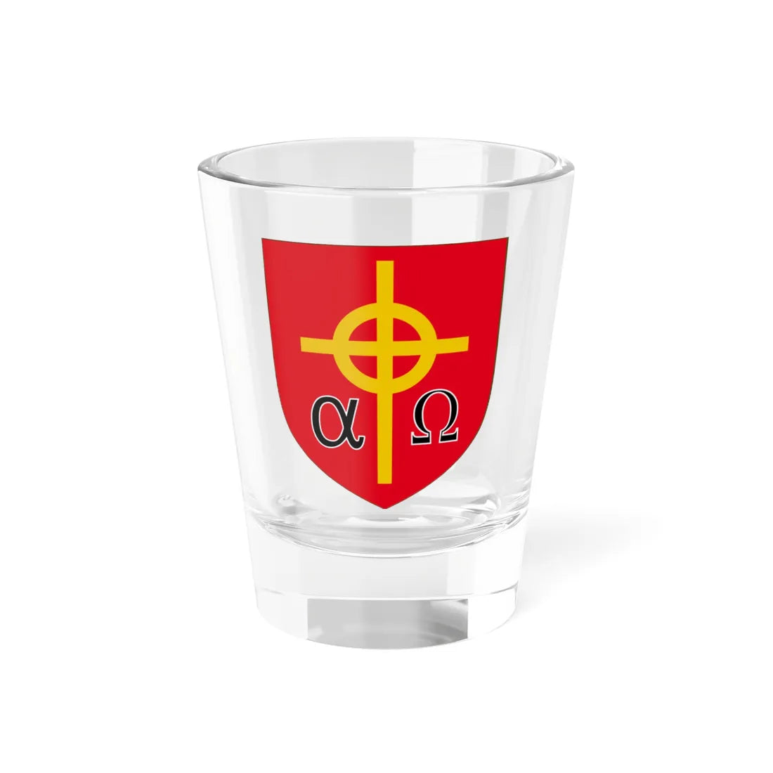 Coat of Arms of the Reformed Anglican Church in Brazil (Brazil) (Coat of Arms) Shot Glass 1.5oz 1.5oz - Go Mug Yourself