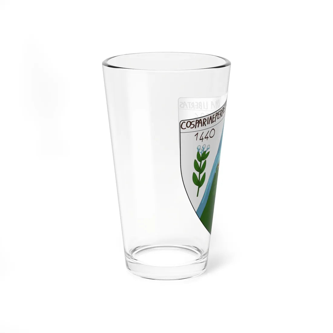 Coat of arms of the Republic of Cospaia (Italy) (Coat of Arms) Pint Glass 16oz - Go Mug Yourself