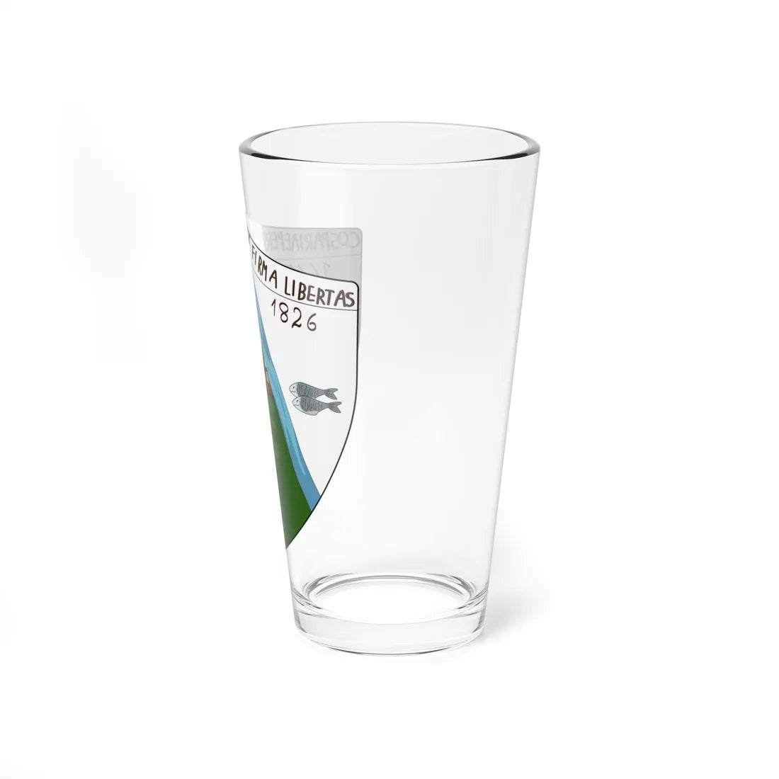 Coat of arms of the Republic of Cospaia (Italy) (Coat of Arms) Pint Glass 16oz - Go Mug Yourself