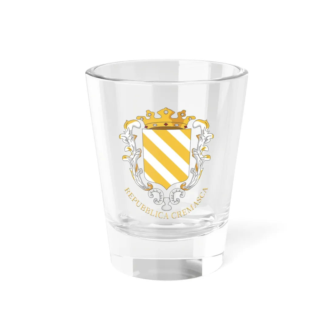 Coat of arms of the Republic of Crema (Italy) (Coat of Arms) Shot Glass 1.5oz 1.5oz - Go Mug Yourself
