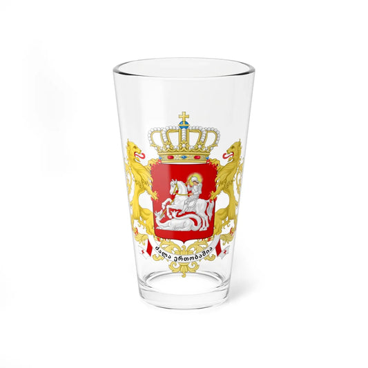 Coat of arms of the Republic of Georgia (Georgia) (Coat of Arms) Pint Glass 16oz 16oz - Go Mug Yourself