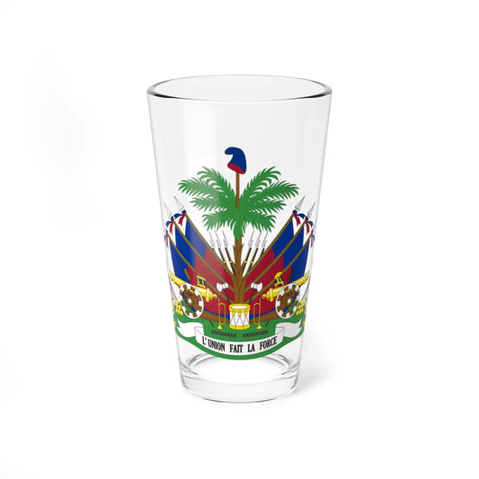 Coat of arms of the Republic of Haiti 1859-1964 (Haiti) (Coat of Arms) Pint Glass 16oz 16oz - Go Mug Yourself