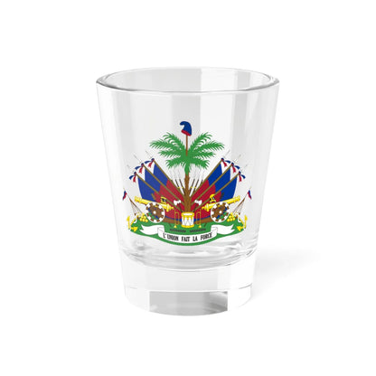 Coat of arms of the Republic of Haiti 1859-1964 (Haiti) (Coat of Arms) Shot Glass 1.5oz 1.5oz - Go Mug Yourself