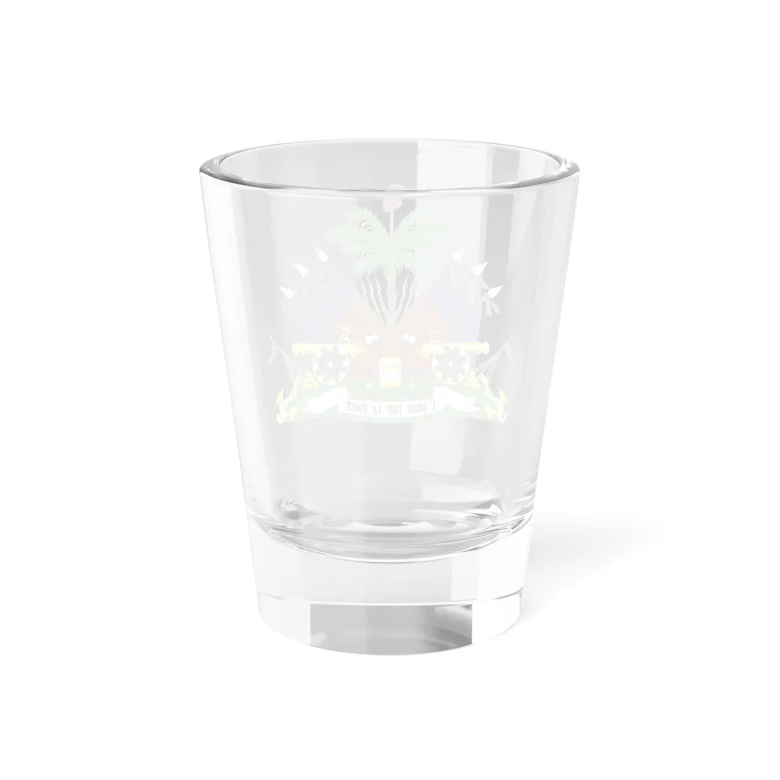 Coat of arms of the Republic of Haiti 1859-1964 (Haiti) (Coat of Arms) Shot Glass 1.5oz - Go Mug Yourself