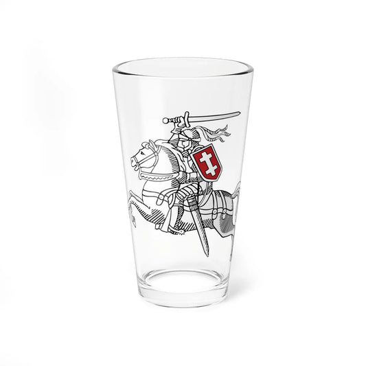 Coat of arms of the Republic of Lithuania in the 1930s (Lithuania) (Coat of Arms) Pint Glass 16oz 16oz - Go Mug Yourself