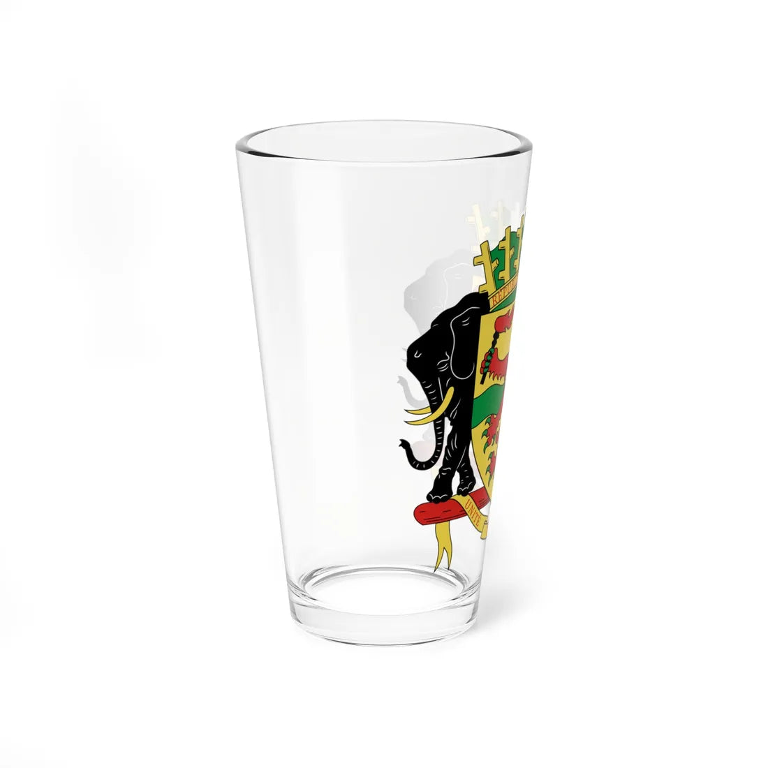 Coat of arms of the Republic of the Congo (Congo) (Coat of Arms) Pint Glass 16oz - Go Mug Yourself