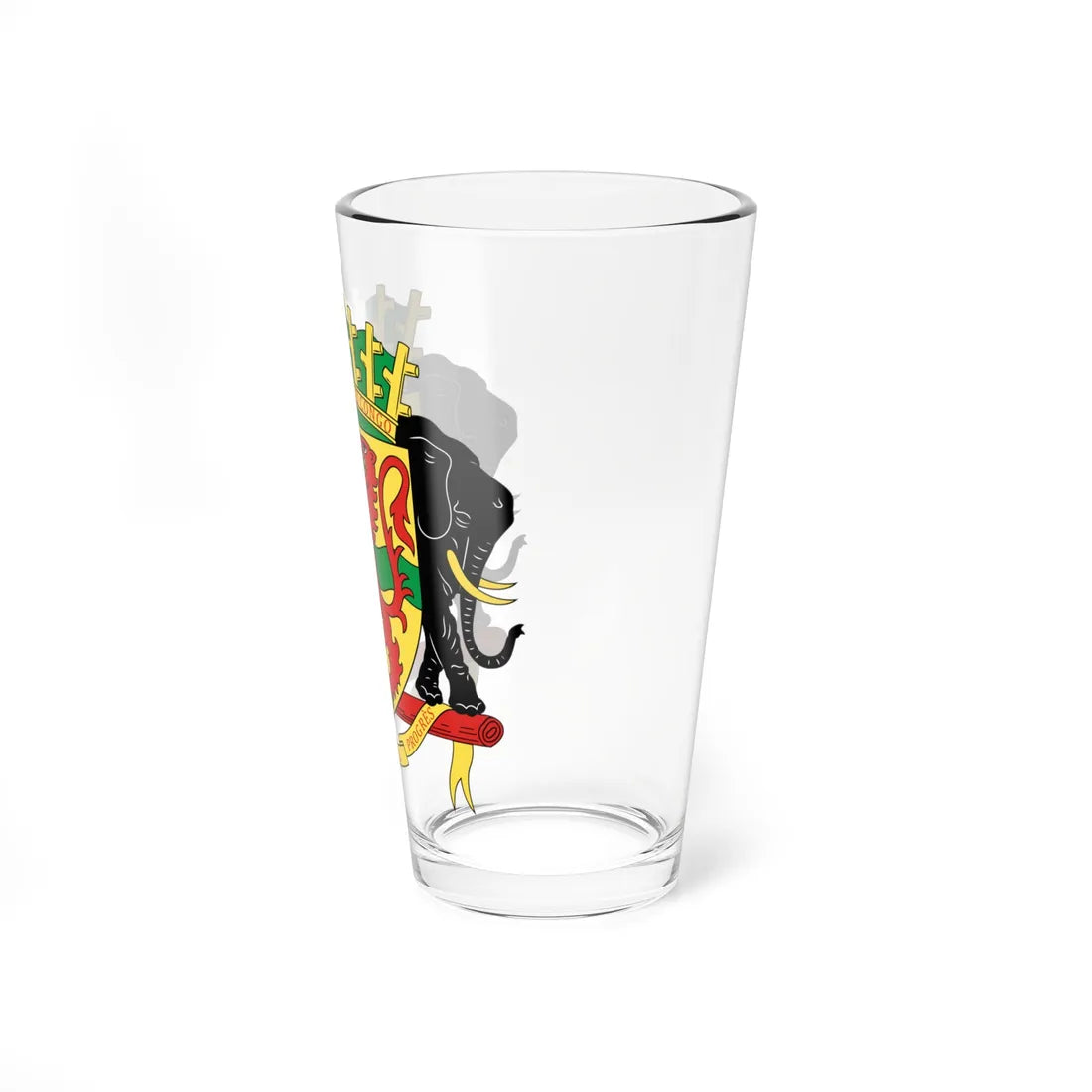 Coat of arms of the Republic of the Congo (Congo) (Coat of Arms) Pint Glass 16oz - Go Mug Yourself