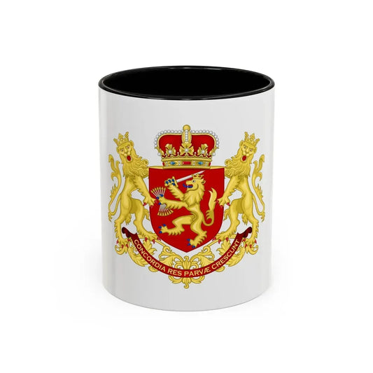 Coat of arms of the republic of the united Netherlands (after 1665) - Accent Coffee Mug 11oz Black - Go Mug Yourself