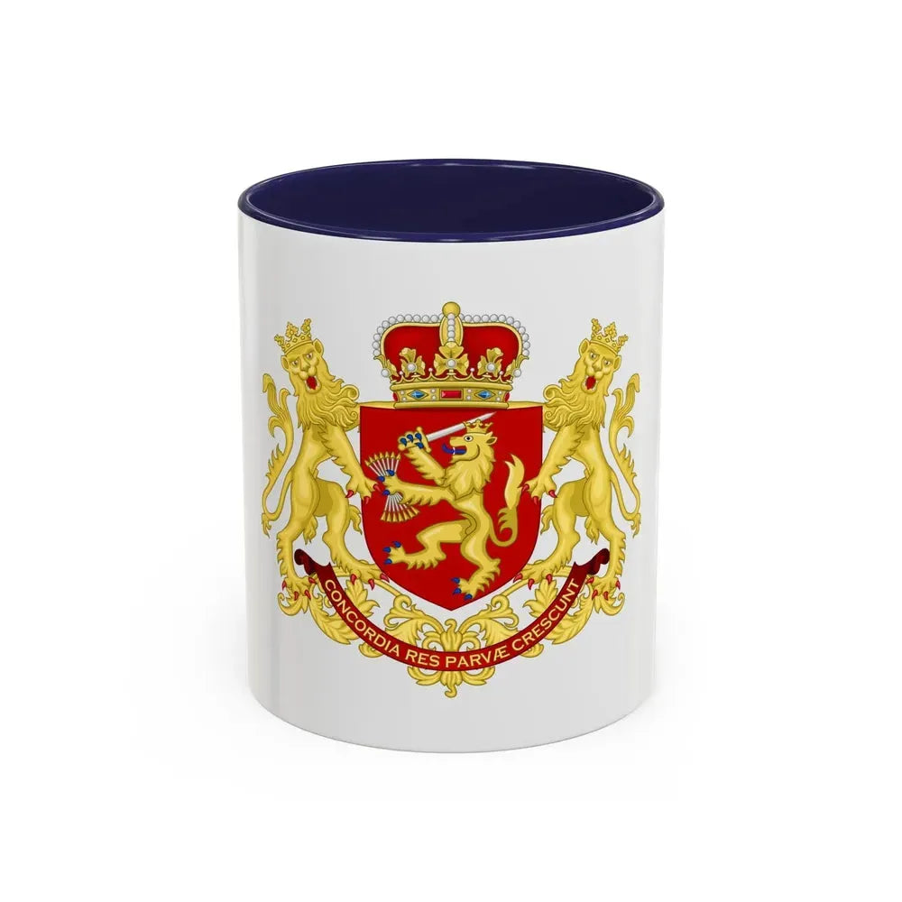 Coat of arms of the republic of the united Netherlands (after 1665) - Accent Coffee Mug 11oz Navy - Go Mug Yourself